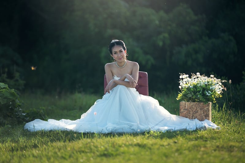 Bride getting ready